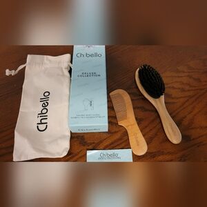 2 piece brush and comb - boar bristle